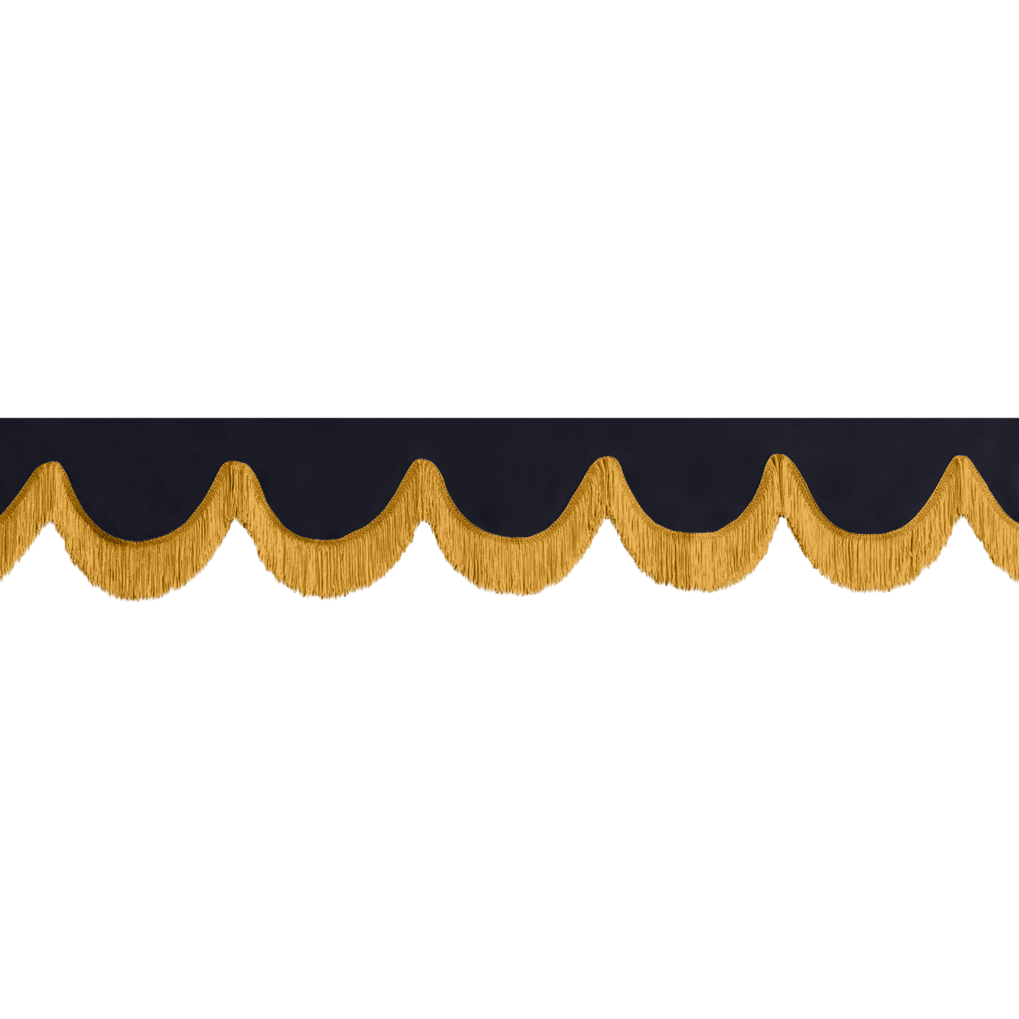 Gardin forrude alcantar stålgrå - 12cm - KJoF - Guld - 5cm