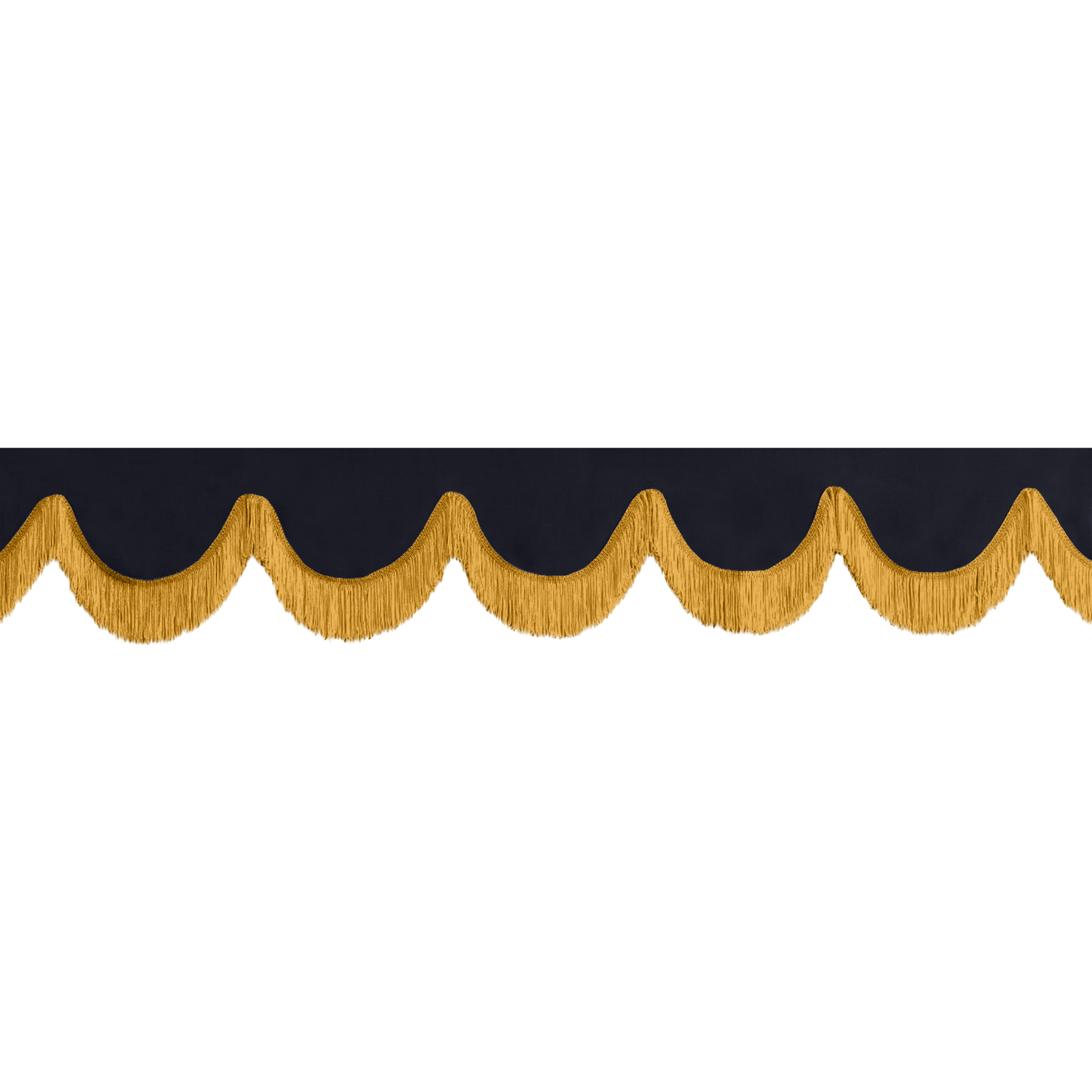 Gardin forrude alcantar stålgrå - 12cm - KJoF - Guld - 5cm