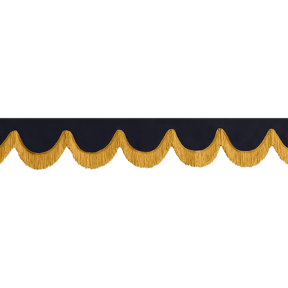 Gardin forrude alcantar stålgrå - 12cm - KJoF - Guld - 5cm