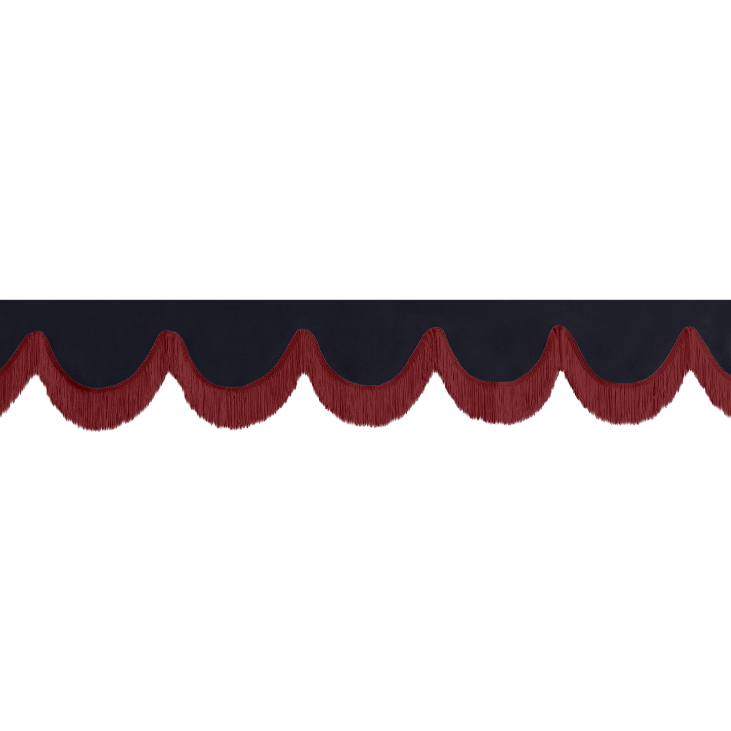 Gardin forrude alcantar stålgrå - 12cm - KJoF - Bordeaux - 5cm