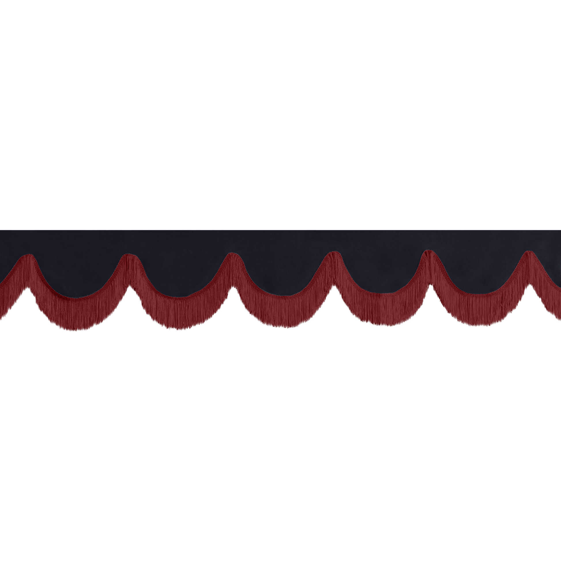 Gardin forrude alcantar stålgrå - 12cm - KJoF - Bordeaux - 5cm