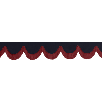 Gardin forrude alcantar stålgrå - 12cm - KJoF - Bordeaux - 5cm