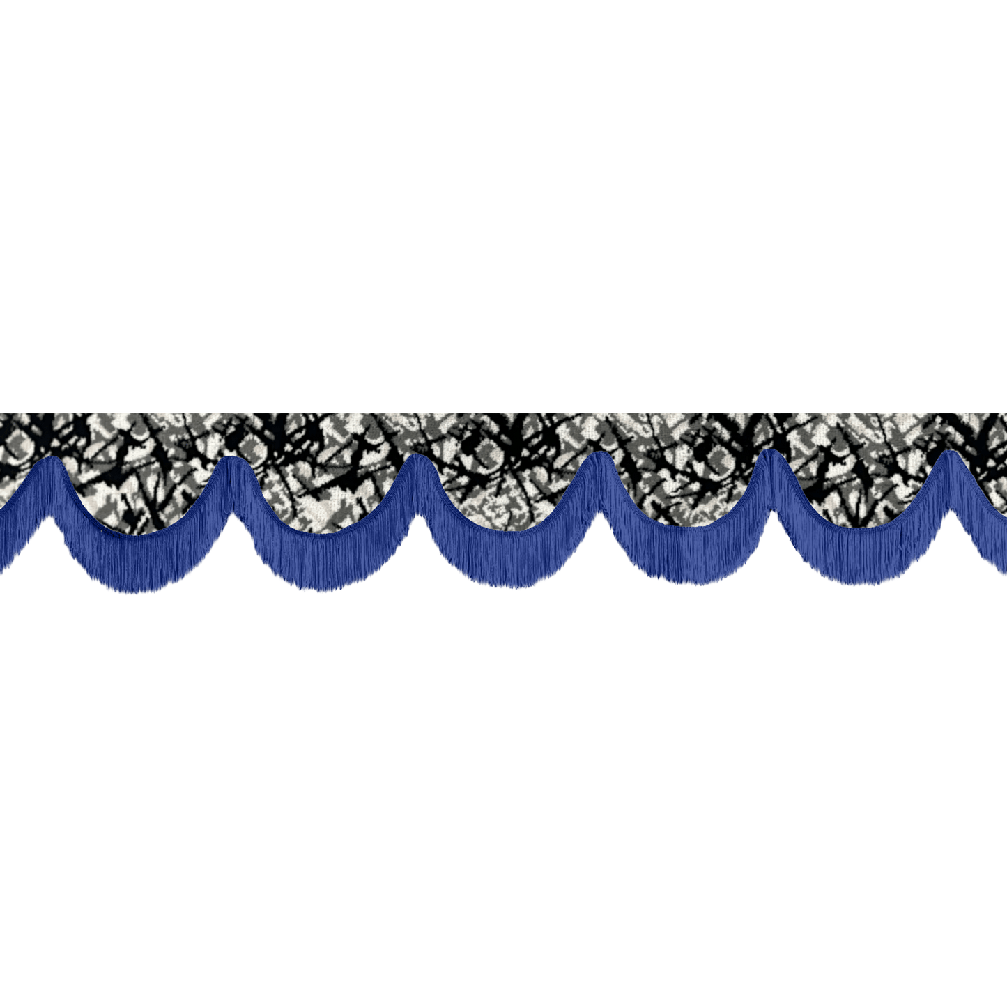 Gardin forrude busplys grå - 12cm - KJoF - Blå - 5cm