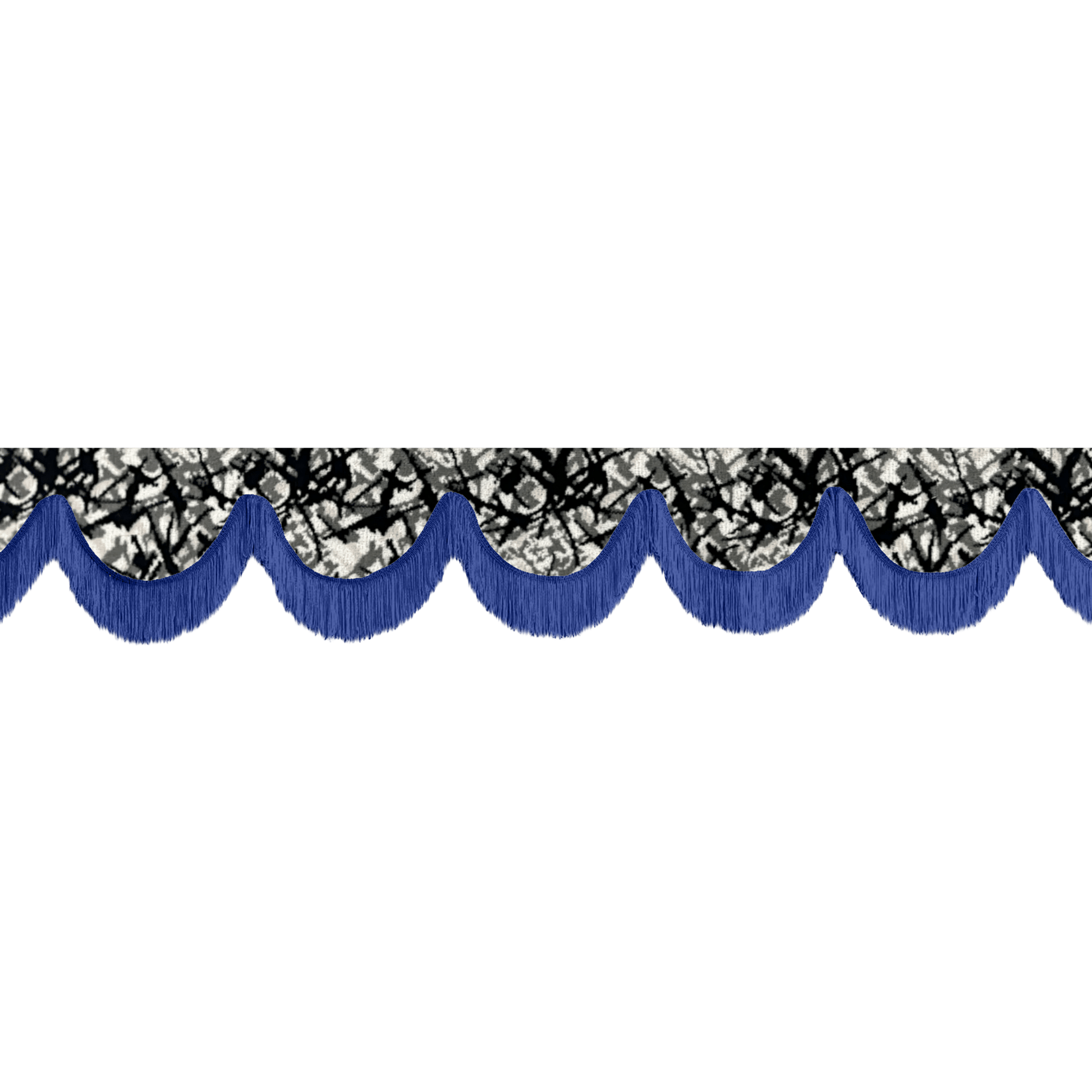 Gardin forrude busplys grå - 12cm - KJoF - Blå - 5cm