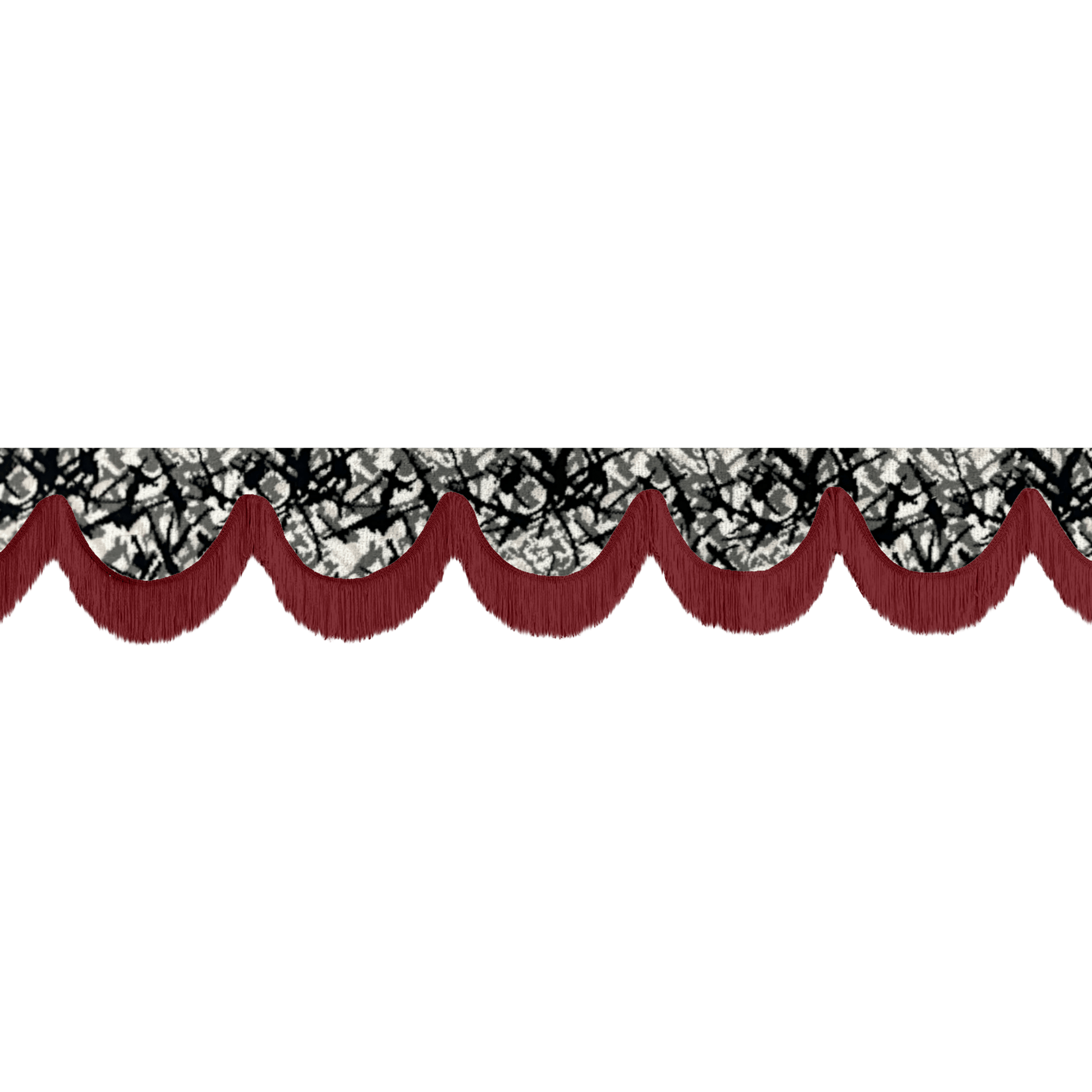 Gardin forrude busplys grå - 12cm - KJoF - Bordeaux - 5cm