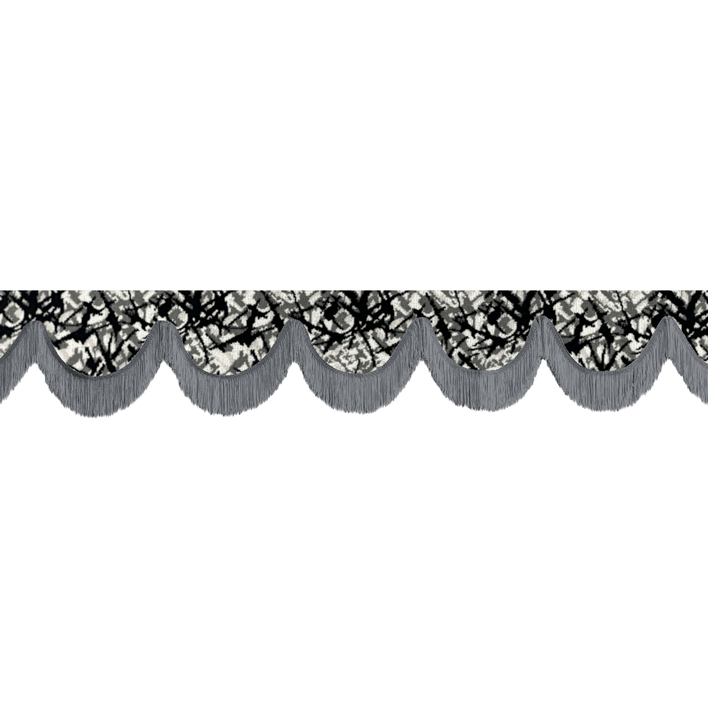 Gardin forrude busplys grå - 12cm - KJoF - Mørkegrå - 5cm