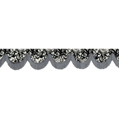 Gardin forrude busplys grå - 12cm - KJoF - Mørkegrå - 5cm