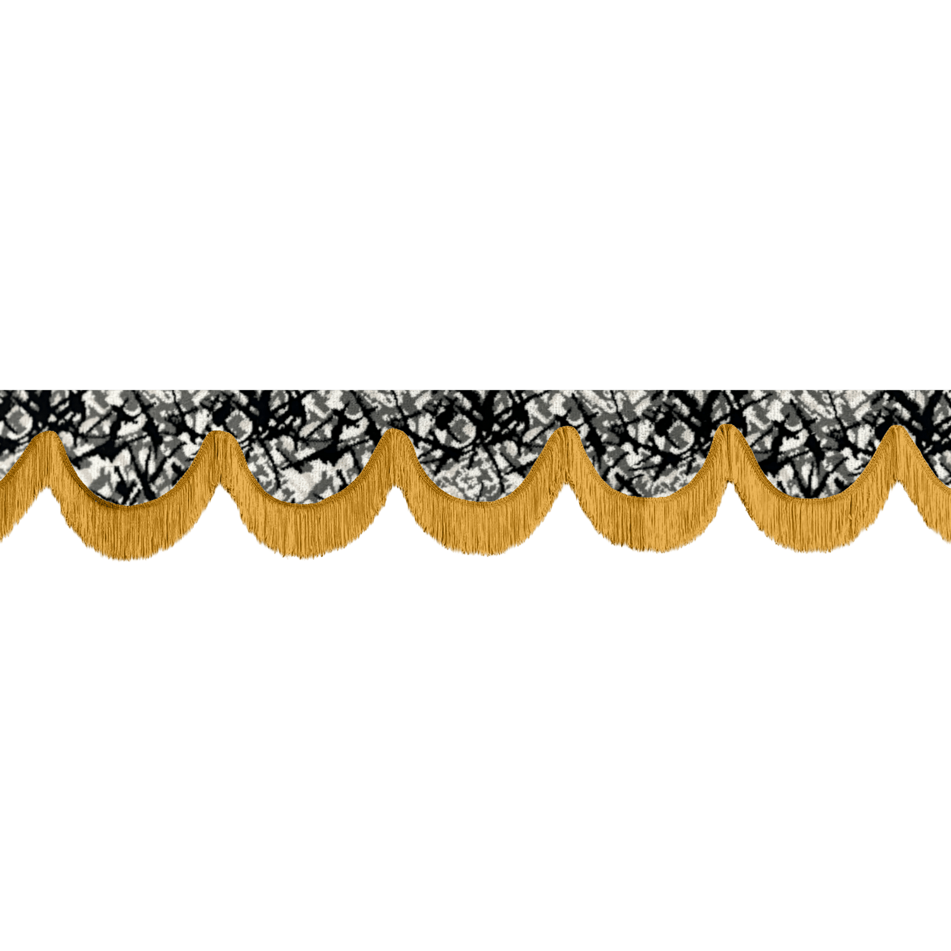 Gardin forrude busplys grå - 12cm - KJoF - Guld - 5cm