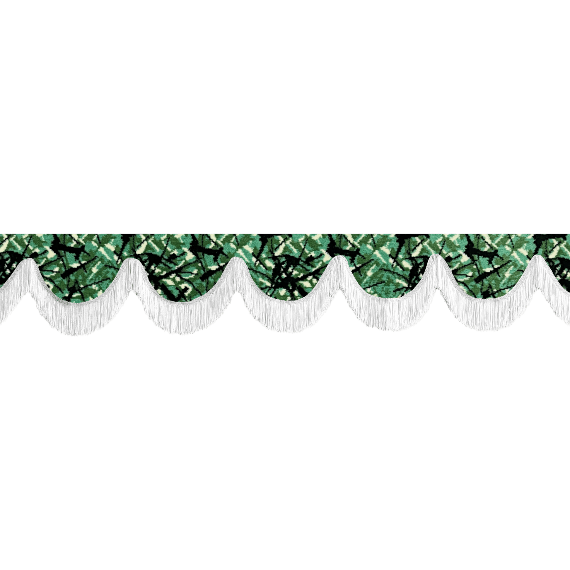 Gardin forrude busplys grøn - 12cm - KJoF - Hvid - 5cm