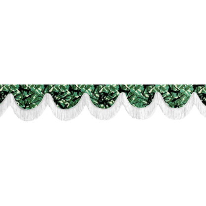 Gardin forrude busplys grøn - 12cm - KJoF - Hvid - 5cm