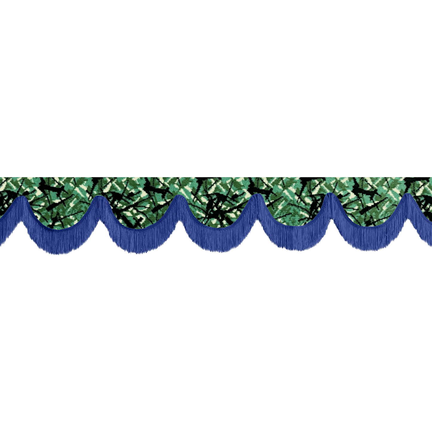 Gardin forrude busplys grøn - 12cm - KJoF - Blå - 5cm