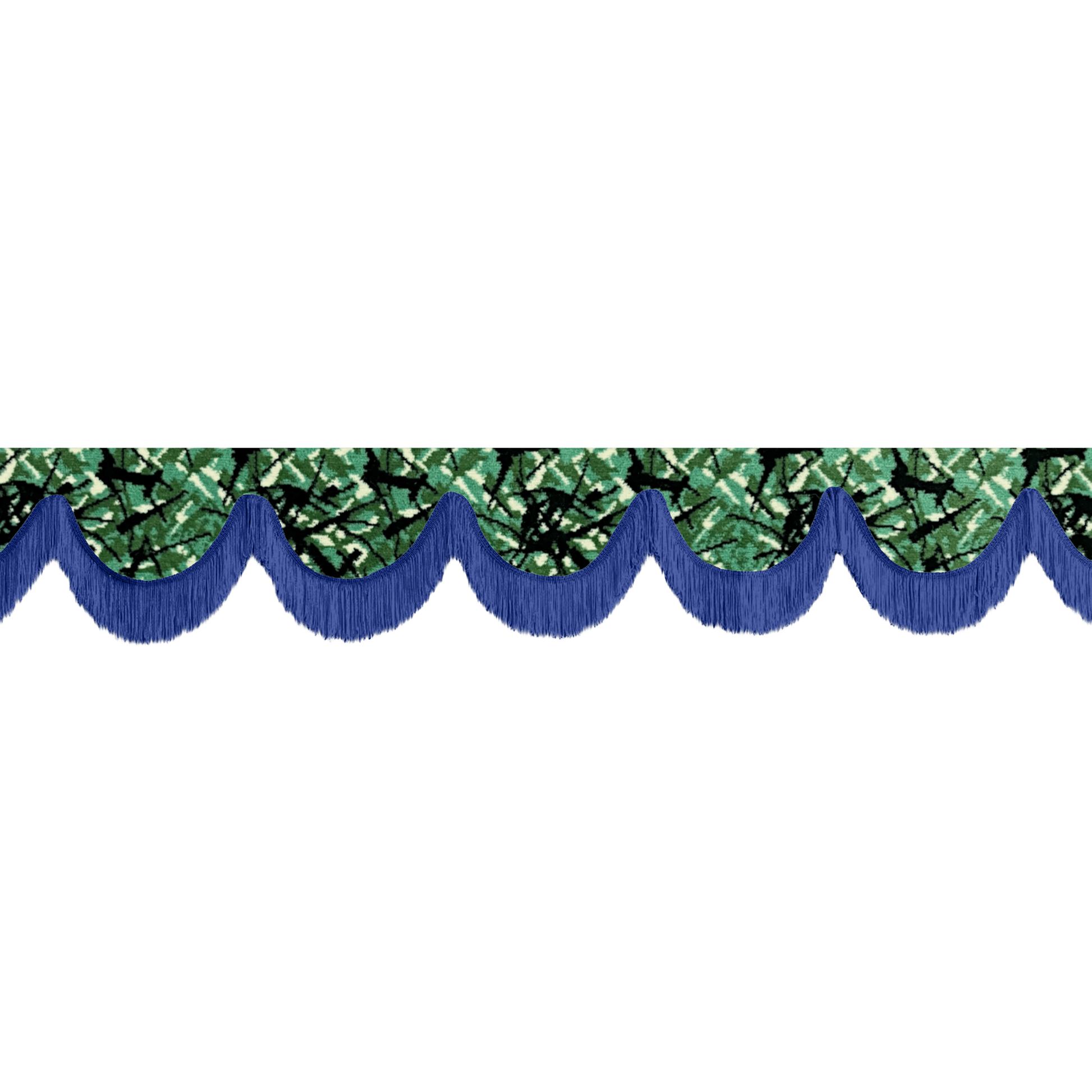 Gardin forrude busplys grøn - 12cm - KJoF - Blå - 5cm