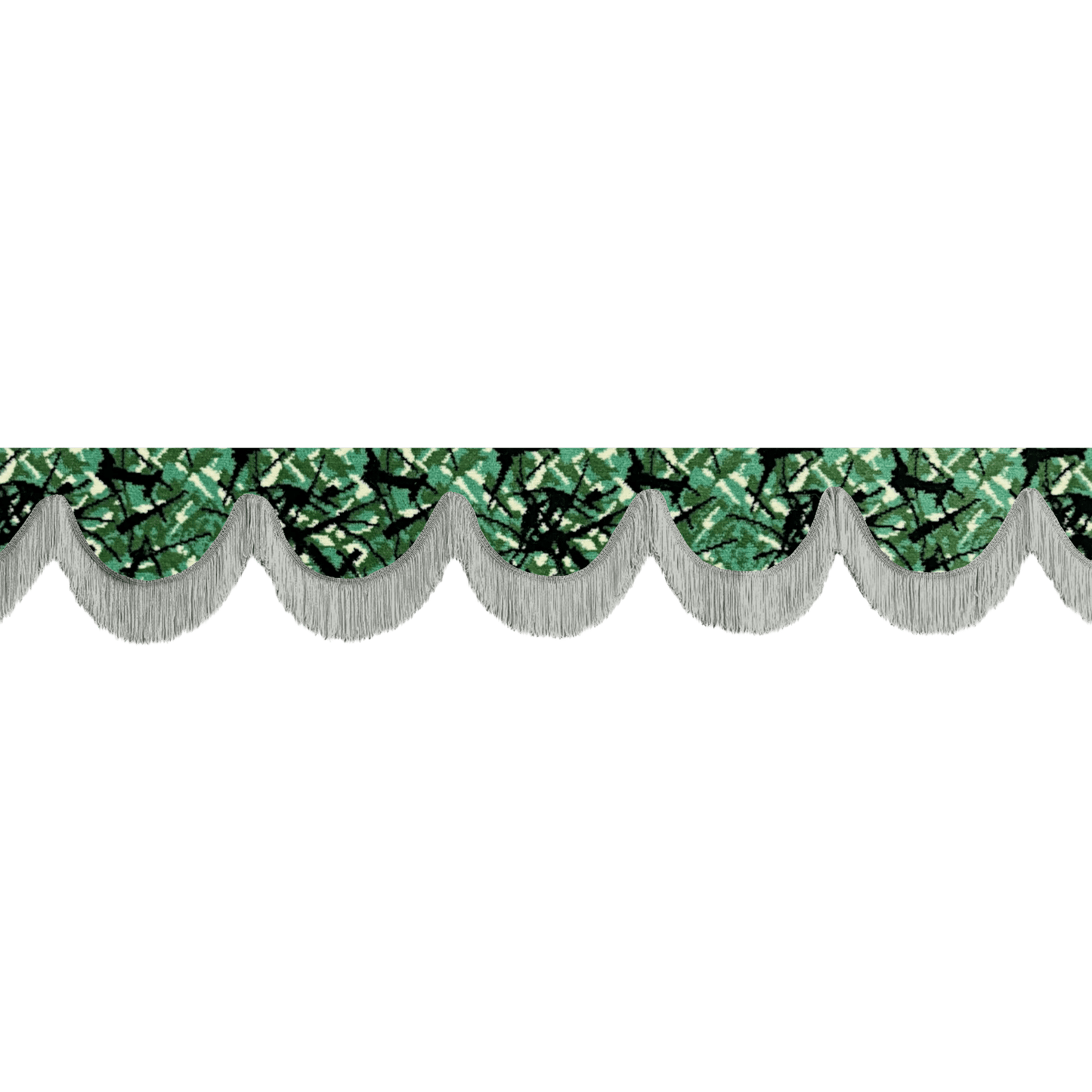 Gardin forrude busplys grøn - 12cm - KJoF - Grå - 5cm