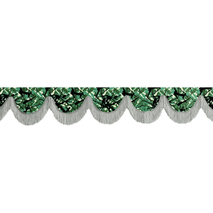 Gardin forrude busplys grøn - 12cm - KJoF - Grå - 5cm