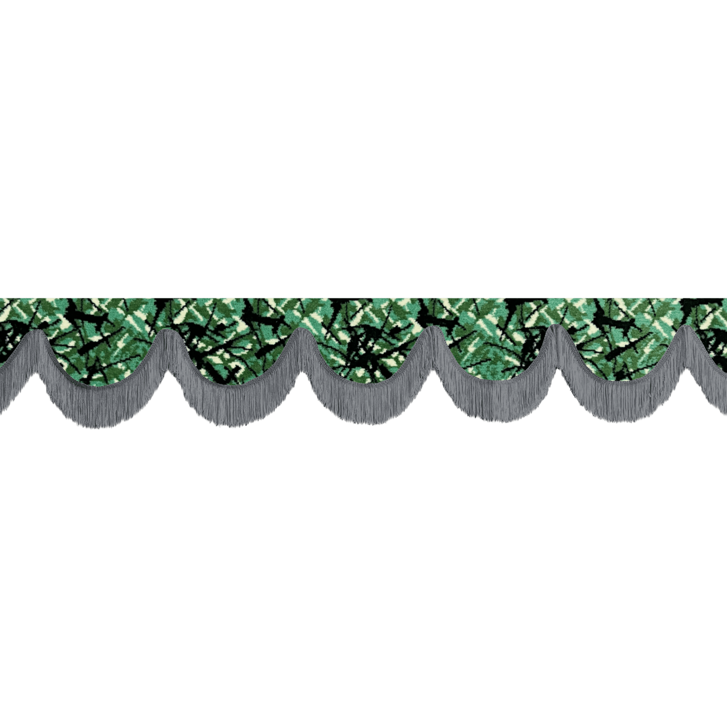 Gardin forrude busplys grøn - 12cm - KJoF - Mørkegrå - 5cm
