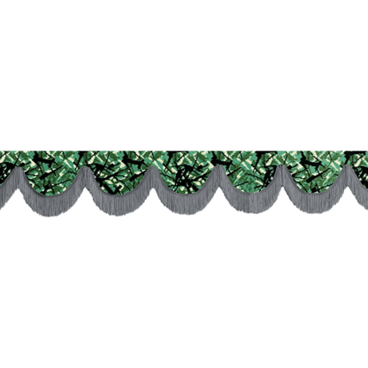 Gardin forrude busplys grøn - 12cm - KJoF - Mørkegrå - 5cm