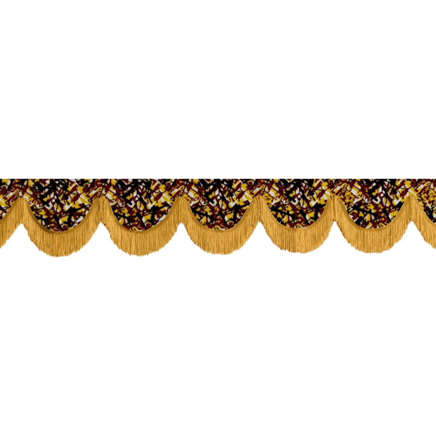 Gardin forrude busplys gul - 12cm - KJoF - Guld - 5cm