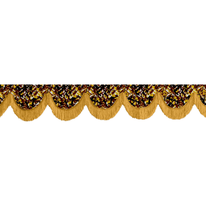 Gardin forrude busplys gul - 12cm - KJoF - Guld - 5cm
