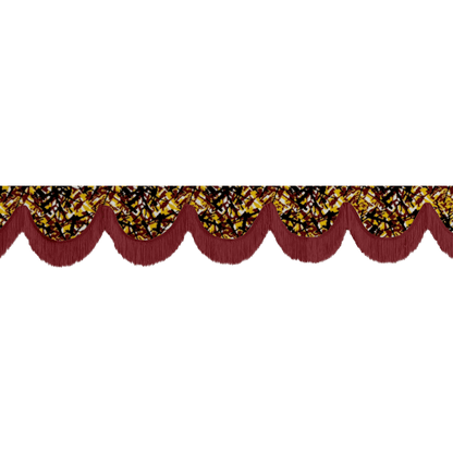 Gardin forrude busplys gul - 12cm - KJoF - Bordeaux - 5cm