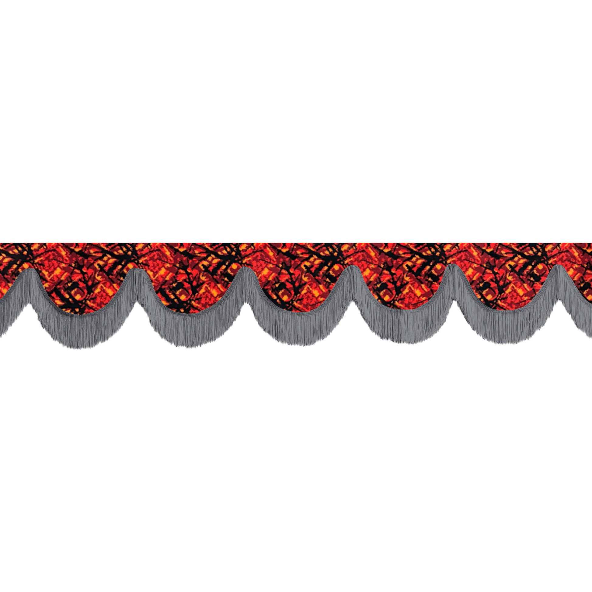 Gardin forrude busplys rød - 12cm - KJoF - Mørkegrå - 5cm