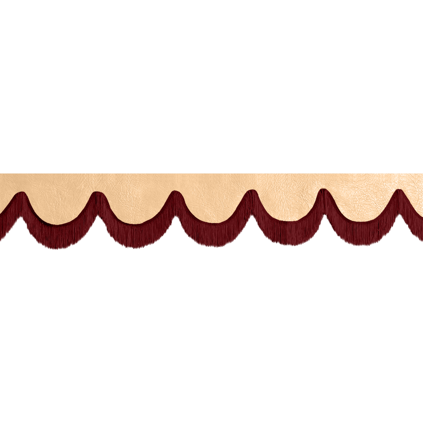 Gardin forrude nappa beige - 12cm - KJoF - Bordeaux - 5cm