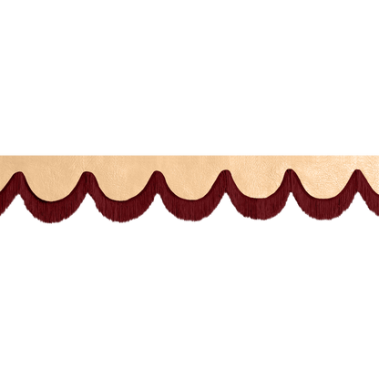 Gardin forrude nappa beige - 12cm - KJoF - Bordeaux - 5cm