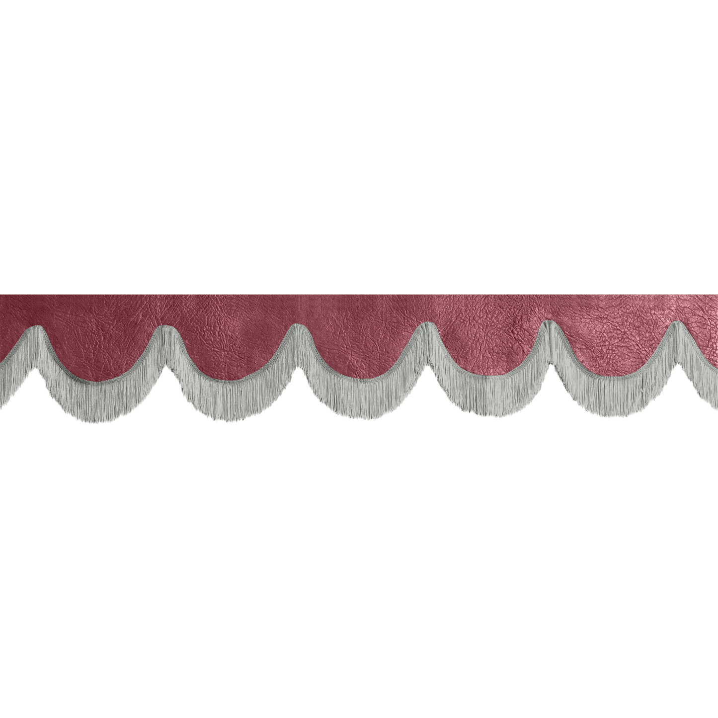 Gardin forrude nappa bordeaux - 12cm - KJoF - Grå - 5cm