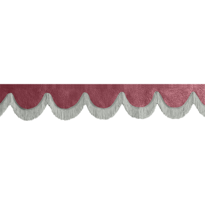 Gardin forrude nappa bordeaux - 12cm - KJoF - Grå - 5cm