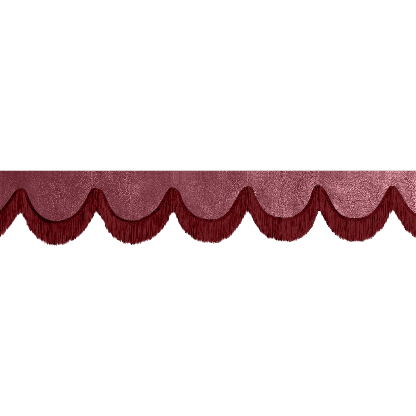 Gardin forrude nappa bordeaux - 12cm - KJoF - Bordeaux - 5cm