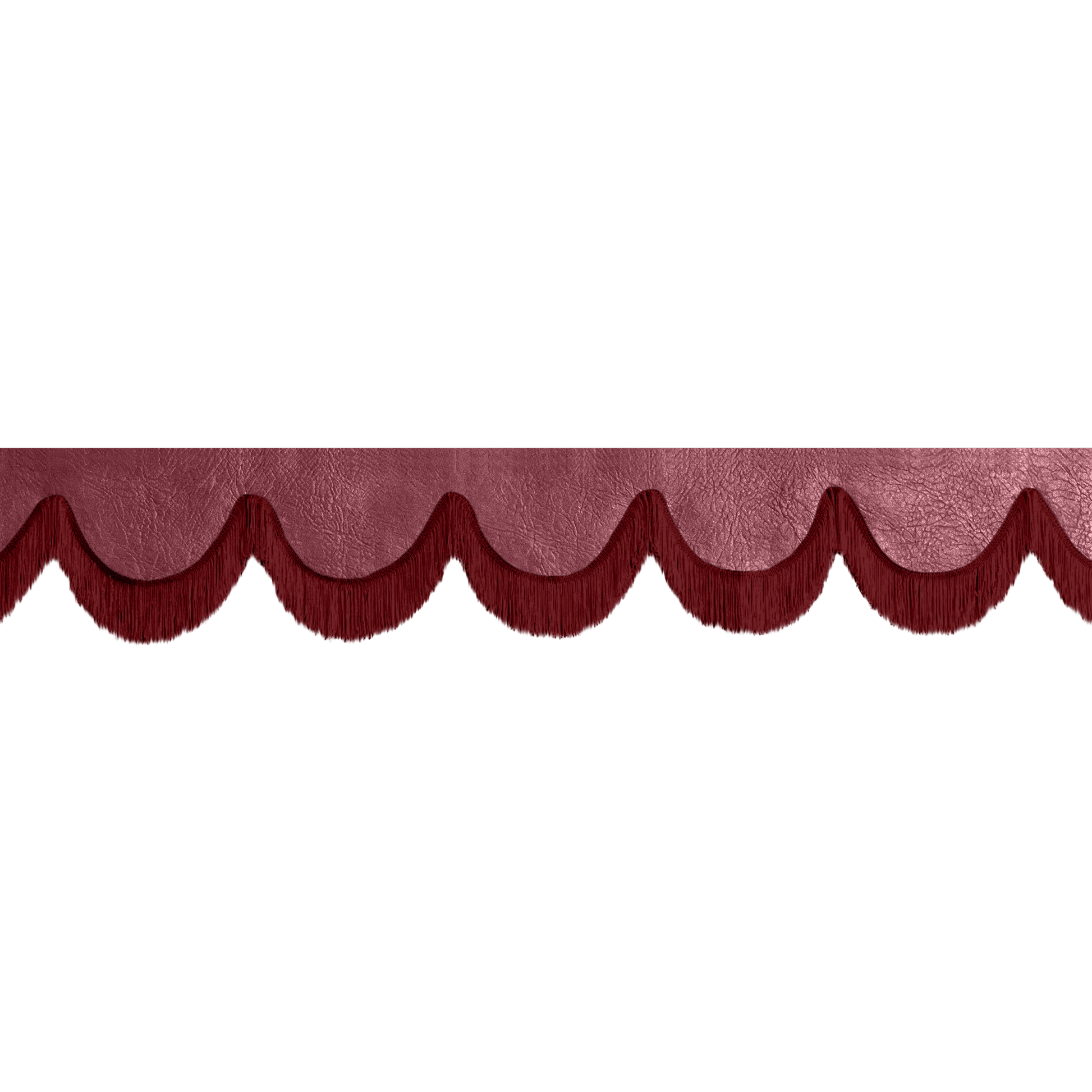 Gardin forrude nappa bordeaux - 12cm - KJoF - Bordeaux - 5cm