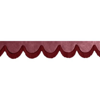 Gardin forrude nappa bordeaux - 12cm - KJoF - Bordeaux - 5cm