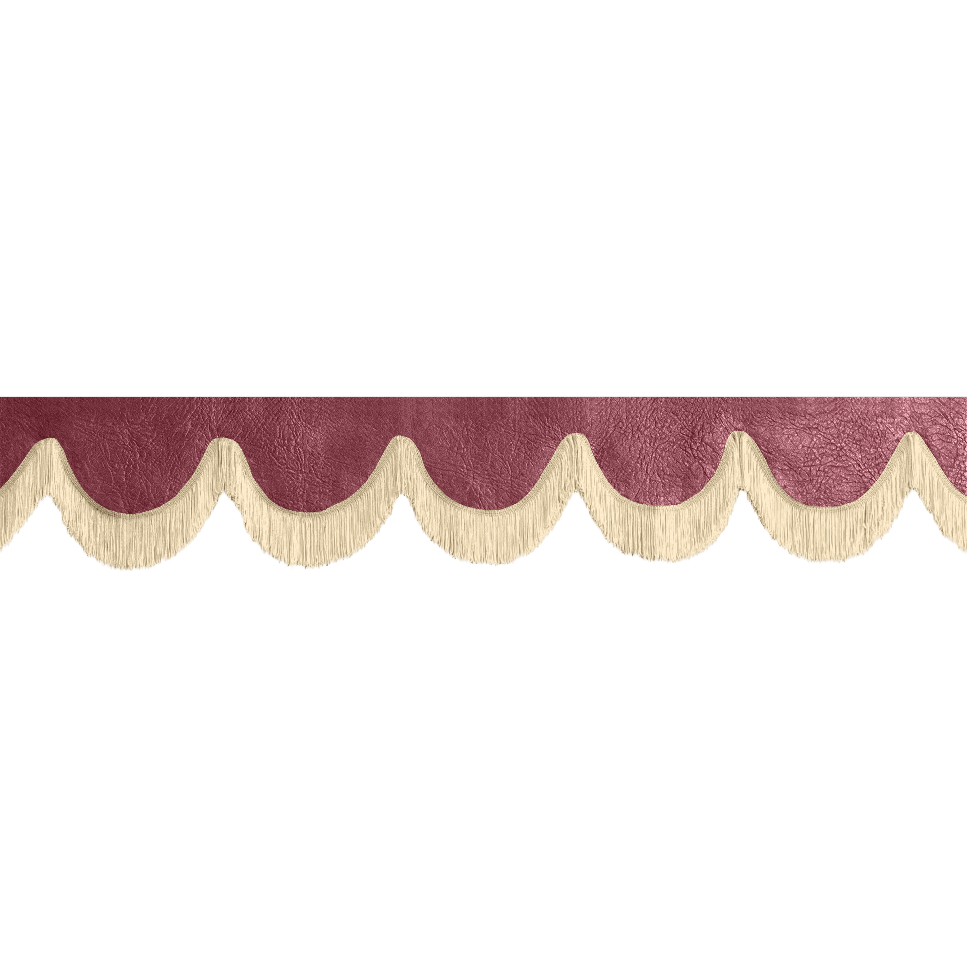 Gardin forrude nappa bordeaux - 12cm - KJoF - Beige - 5cm