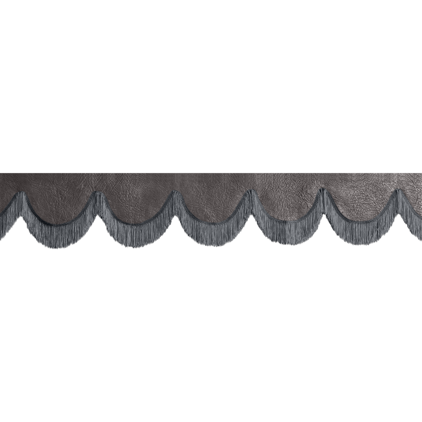 Gardin forrude nappa chokoladebrun - 12cm - KJoF - Mørkegrå - 5cm