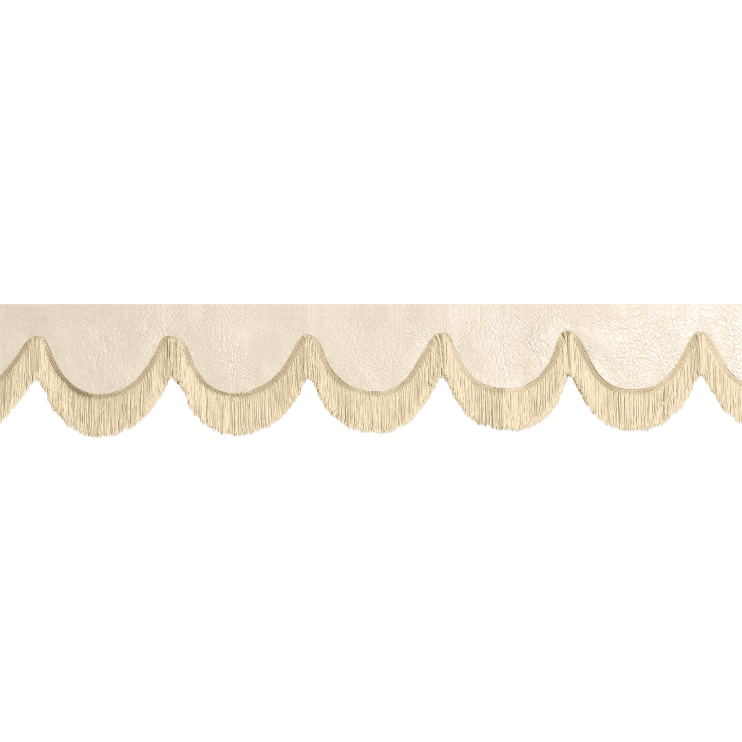 Gardin forrude nappa cream - 12cm - KJoF - Beige - 5cm
