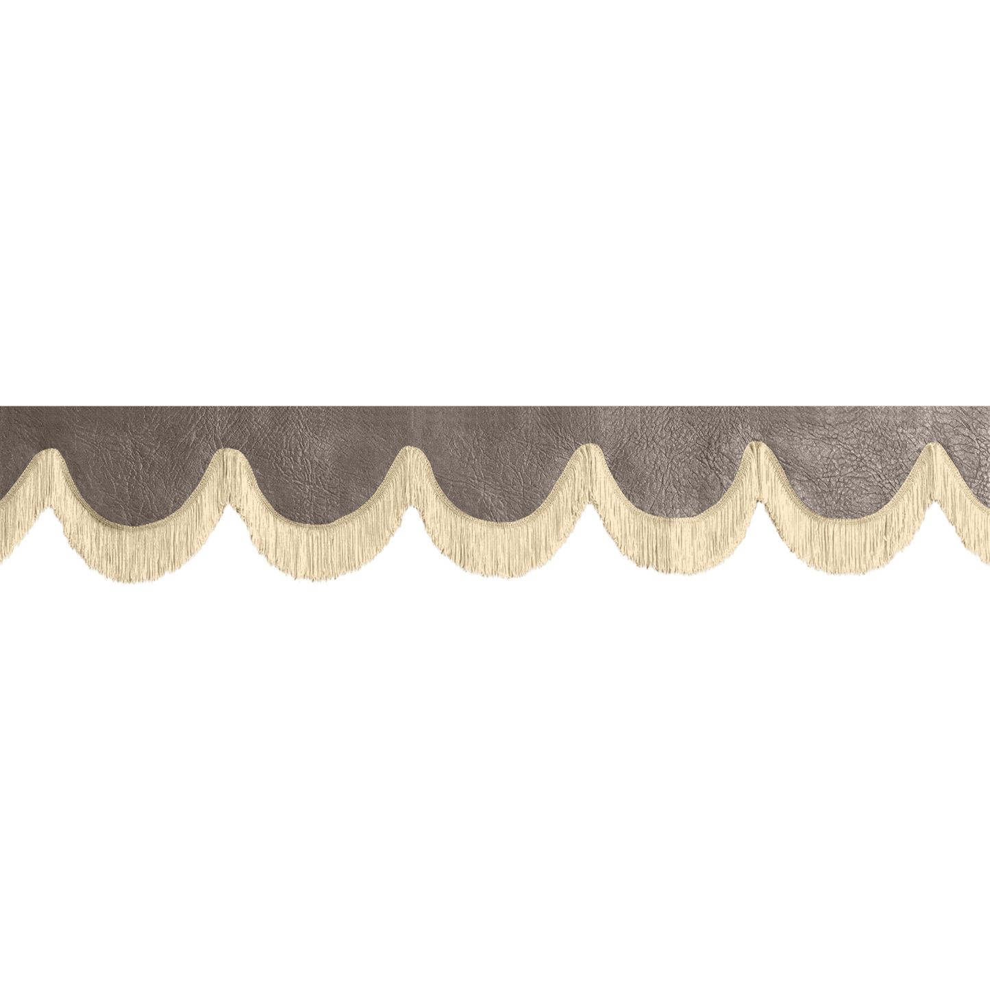 Gardin forrude nappa elefantbrun - 12cm - KJoF - Beige - 5cm