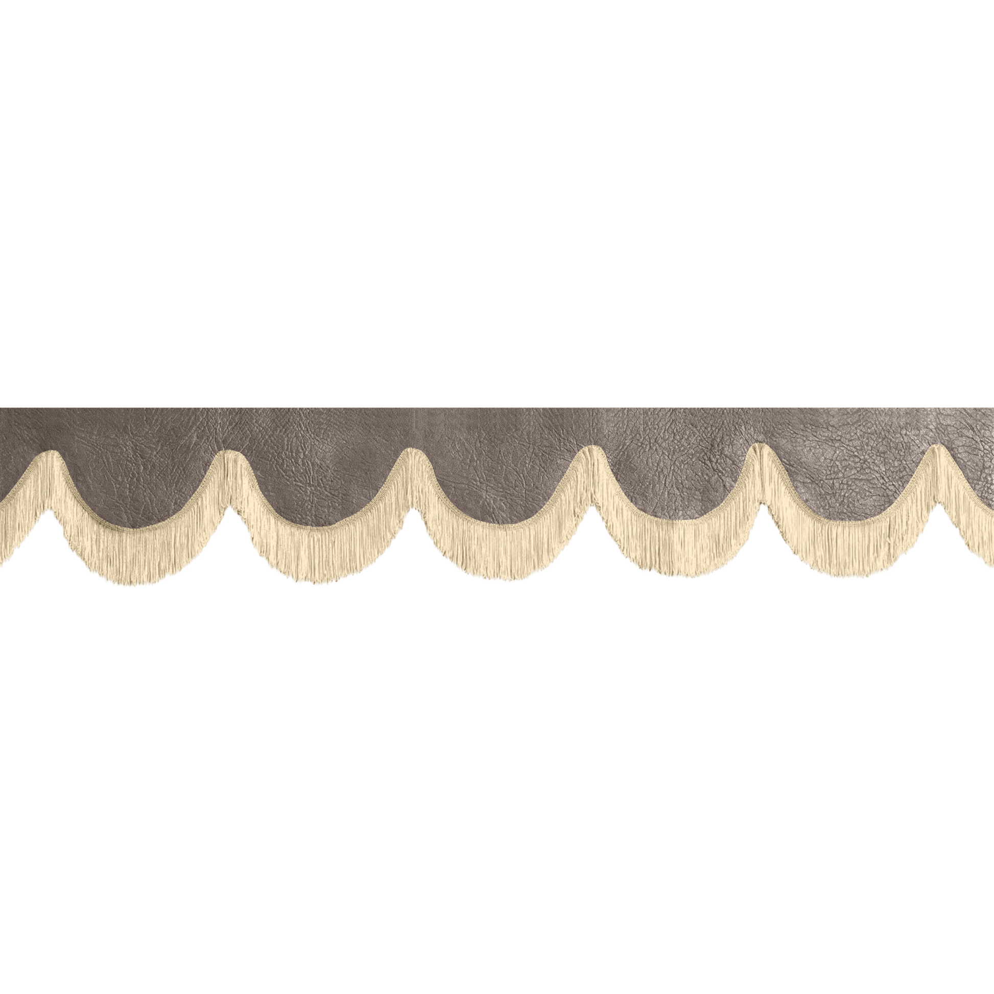 Gardin forrude nappa elefantbrun - 12cm - KJoF - Beige - 5cm