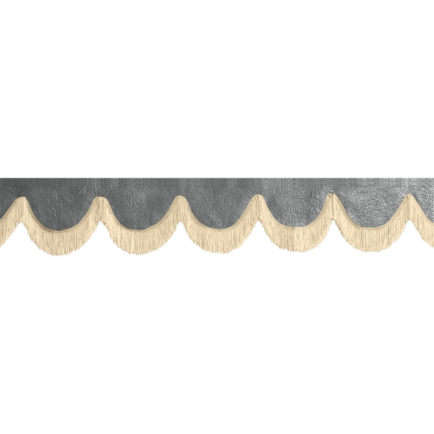 Gardin forrude nappa grå - 12cm - KJoF - Beige - 5cm