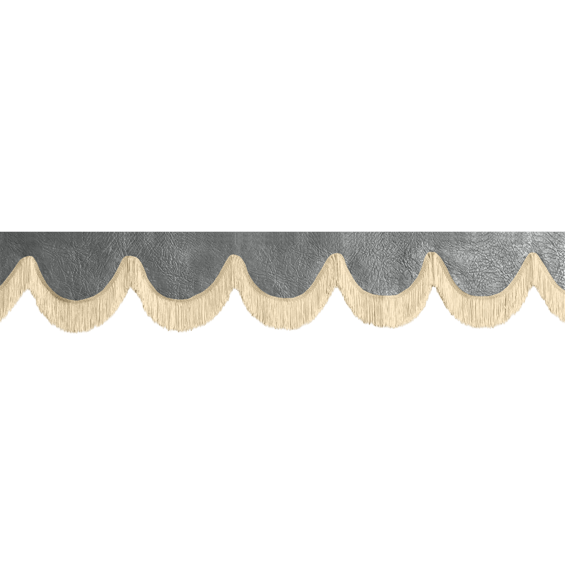Gardin forrude nappa grå - 12cm - KJoF - Beige - 5cm