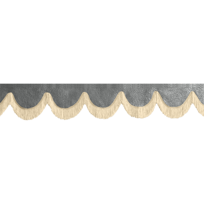 Gardin forrude nappa grå - 12cm - KJoF - Beige - 5cm