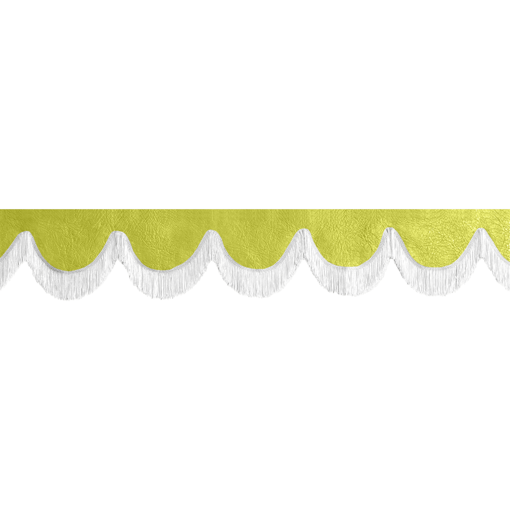 Gardin forrude nappa grøn - 12cm - KJoF - Hvid - 5cm