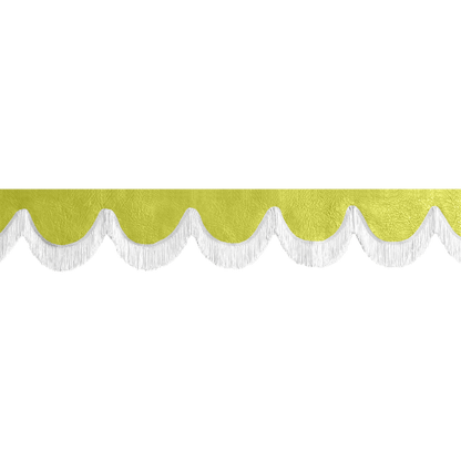 Gardin forrude nappa grøn - 12cm - KJoF - Hvid - 5cm