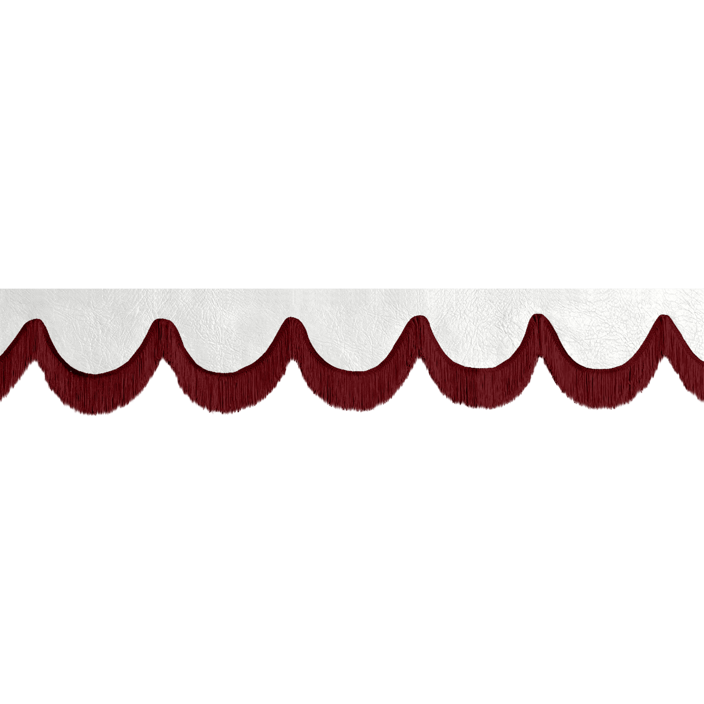 Gardin forrude nappa hvid - 12cm - KJoF - Bordeaux - 5cm