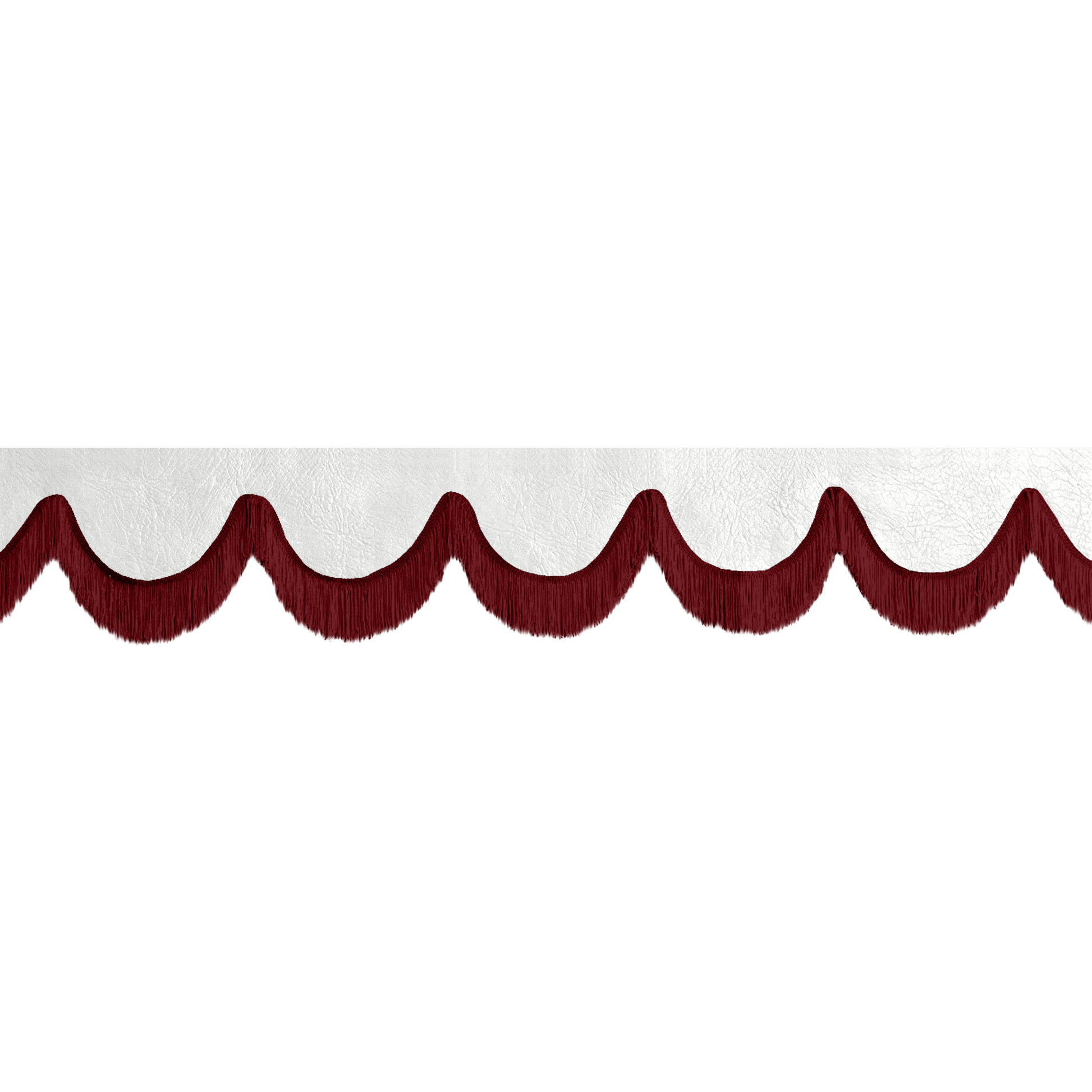 Gardin forrude nappa hvid - 12cm - KJoF - Bordeaux - 5cm