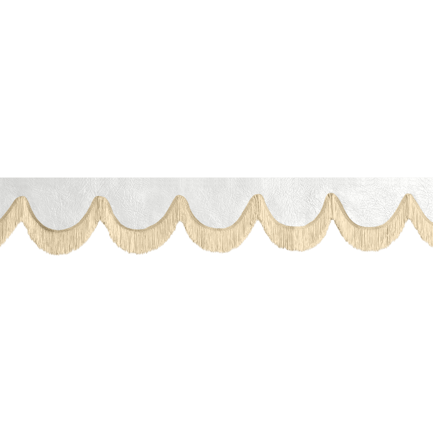 Gardin forrude nappa hvid - 12cm - KJoF - Beige - 5cm