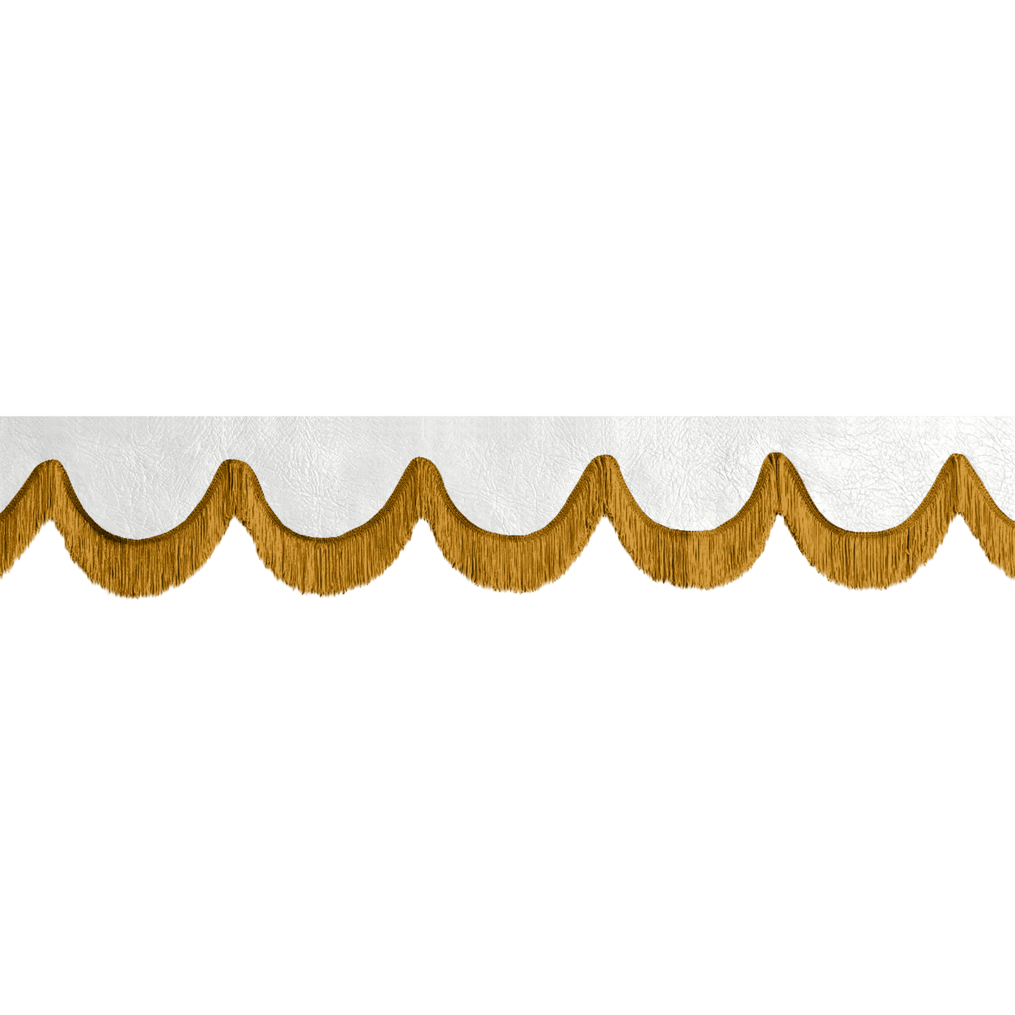 Gardin forrude nappa hvid - 12cm - KJoF - Guld - 5cm