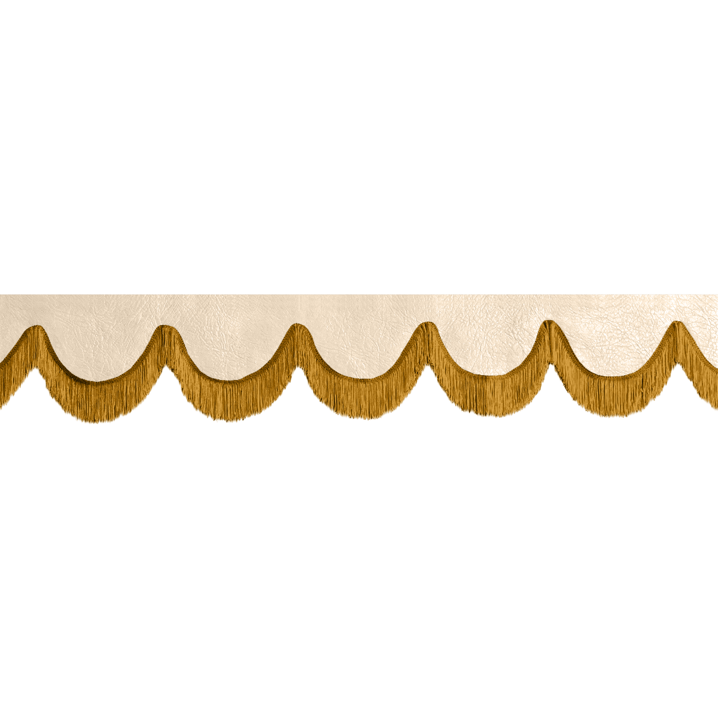 Gardin forrude nappa kiks - 12cm - KJoF - Guld - 5cm