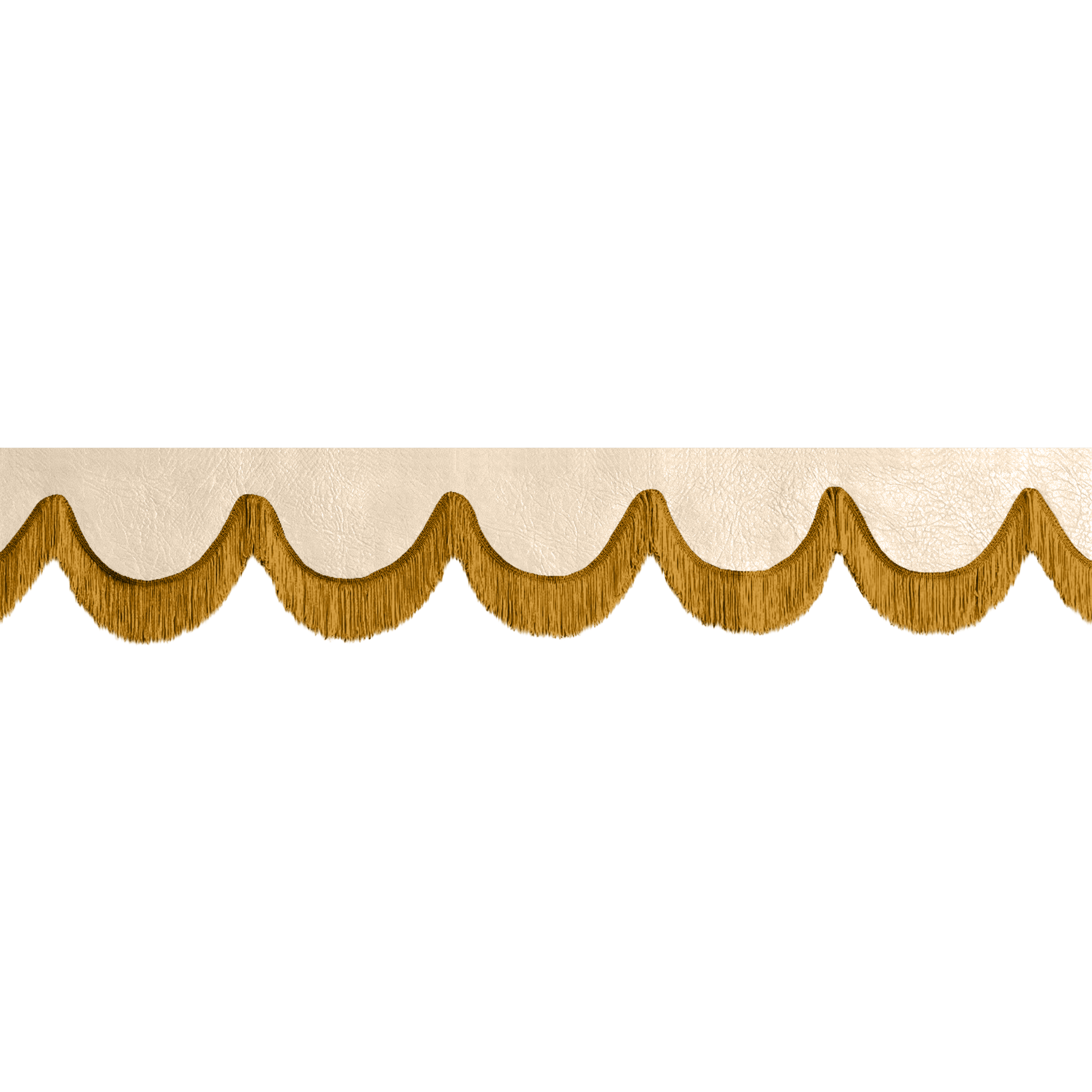 Gardin forrude nappa kiks - 12cm - KJoF - Guld - 5cm