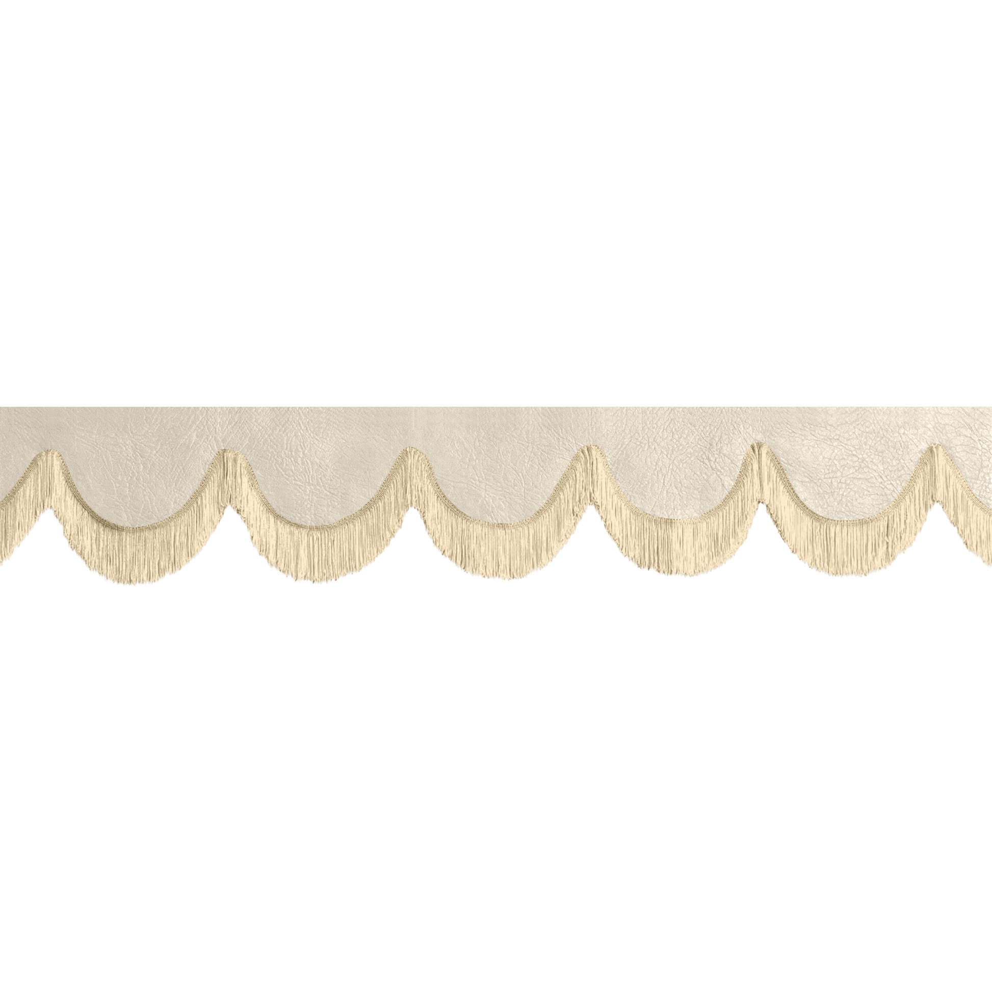 Gardin forrude nappa lys beige - 12cm - KJoF - Beige - 5cm