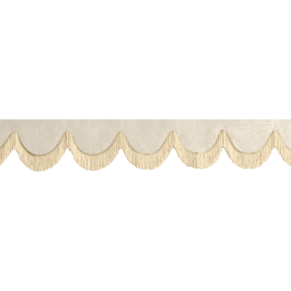 Gardin forrude nappa lys beige - 12cm - KJoF - Beige - 5cm