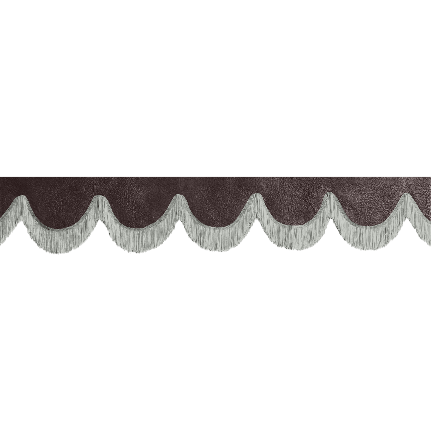 Gardin forrude nappa mokkabrun - 12cm - KJoF - Grå - 5cm